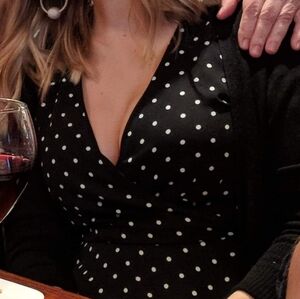 Express Black Polka Dot Dress